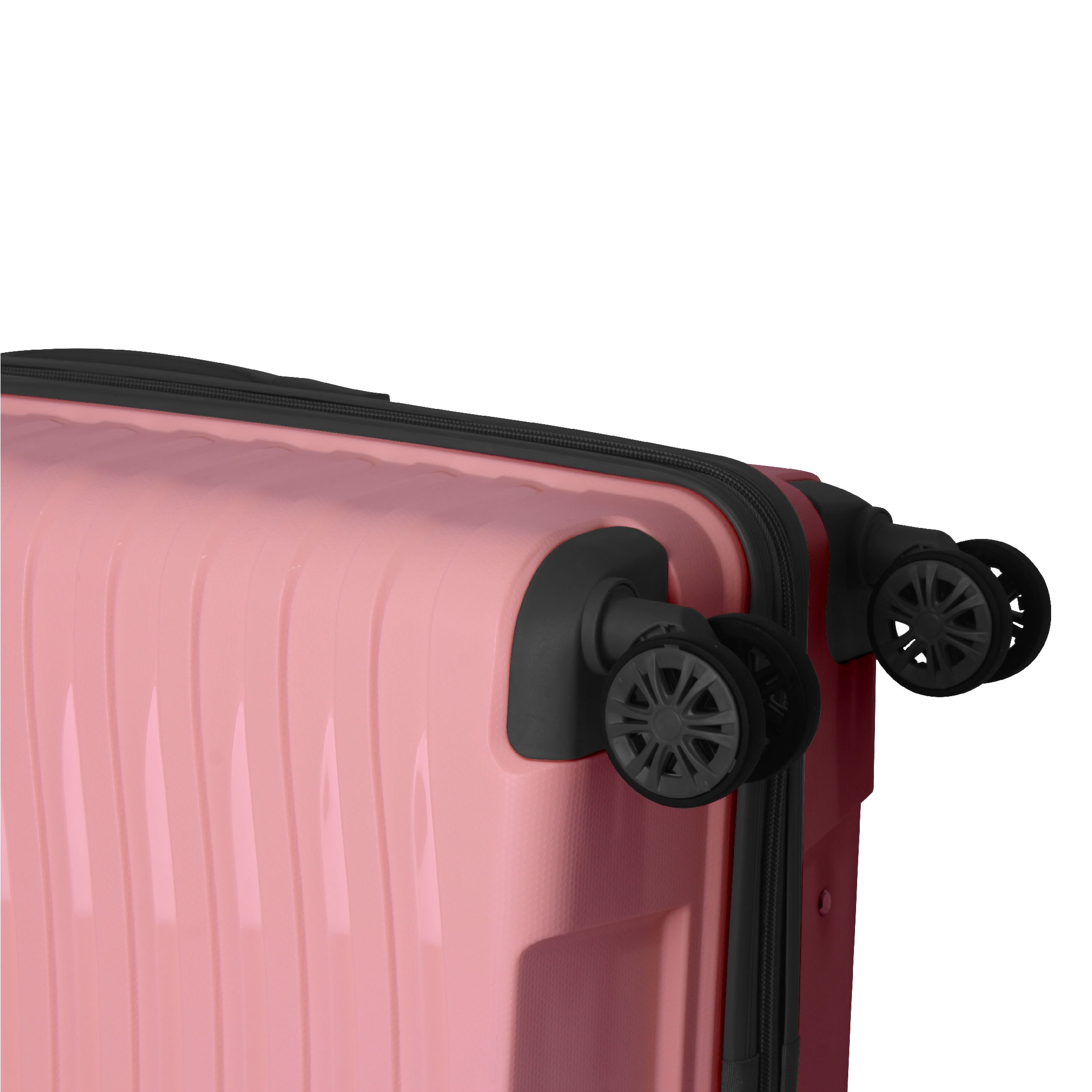 3-Piece Luggage Sets (20", 24", 28"), Suitcase With Wheels, Hardside Suitcase With Four Spinner Wheels And Scratch-Resistant Surface, Pink
_voghion.com